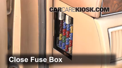 1991-1996 Buick Roadmaster Interior Fuse Check - 1993 Buick Roadmaster